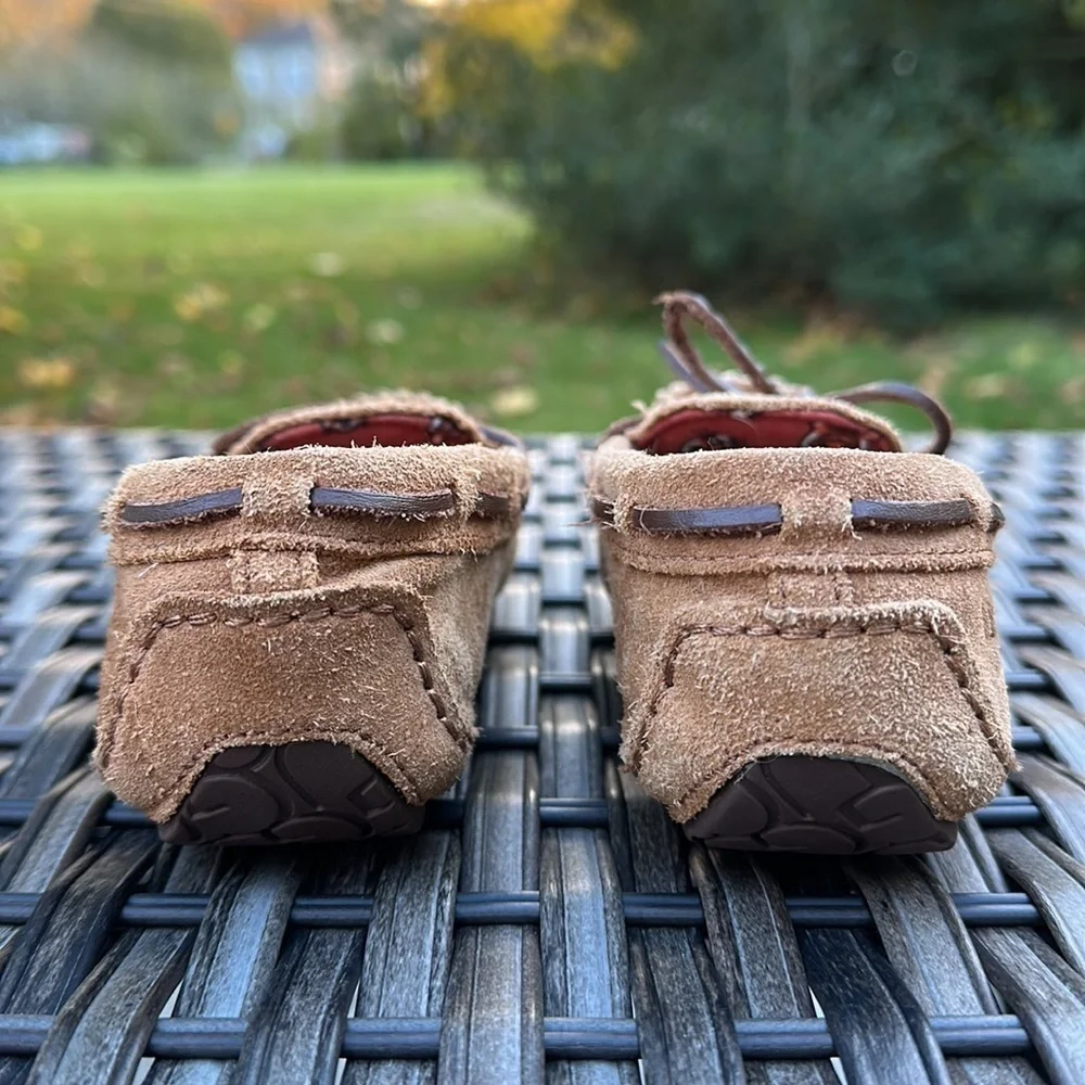 UGG Australia Kids Ryder Jungle Moccasin Slippers - Chestnut